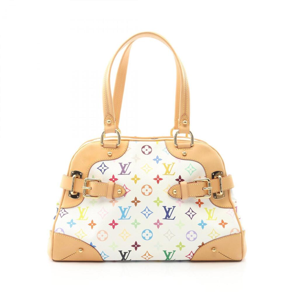 Louis Vuitton Claudia Multicolor Blanc White Handbag White